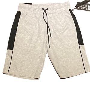 Game Time Mens Small Athletic Shorts in Gray with Black trim Flex Fit. NWT